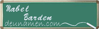 Mabel Barden Visitenkarte